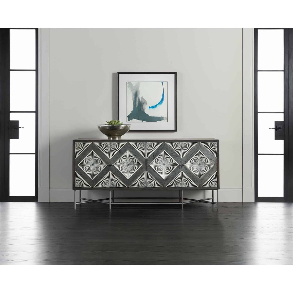 Melange Hawthorne Four Door Credenza - Image 4