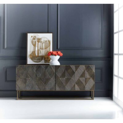 Melange Marcellus Four Door Credenza 628-85123-89 628 85123 89 room