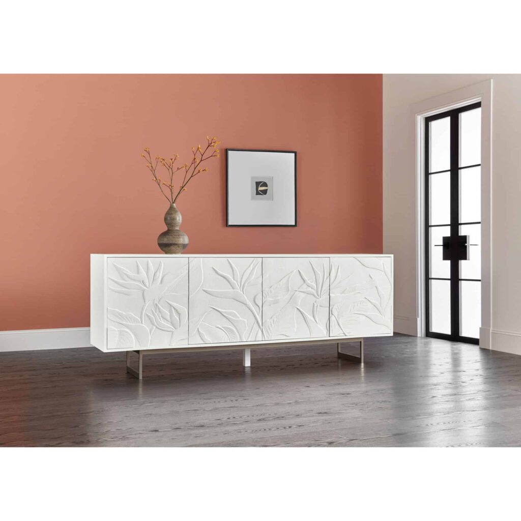 Melange Passerine Four Door Credenza - Image 4