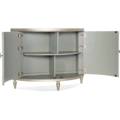 Melange Marguerite Two Door Demilune Chest 628-85645-92 628 85645 92 open silo