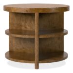 Melange Mulholland Round End Table 628-80606-82 628 80606 82 straight silo