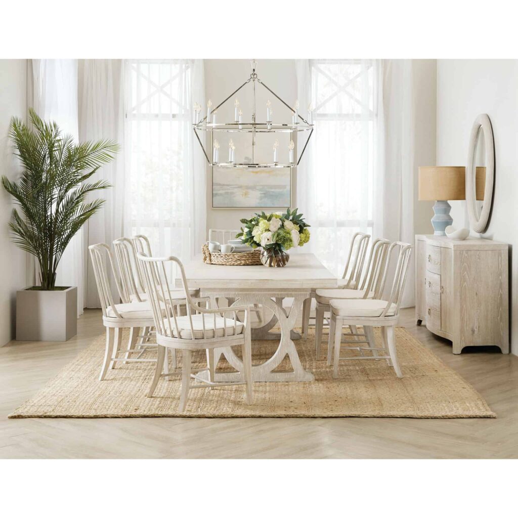 Serenity Topsail Rectangle Dining Table w/2-18in Leaves - Image 5