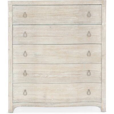 Serenity Monterey Five Drawer Chest 6350-90010-80 6350 90010 80 straight silo