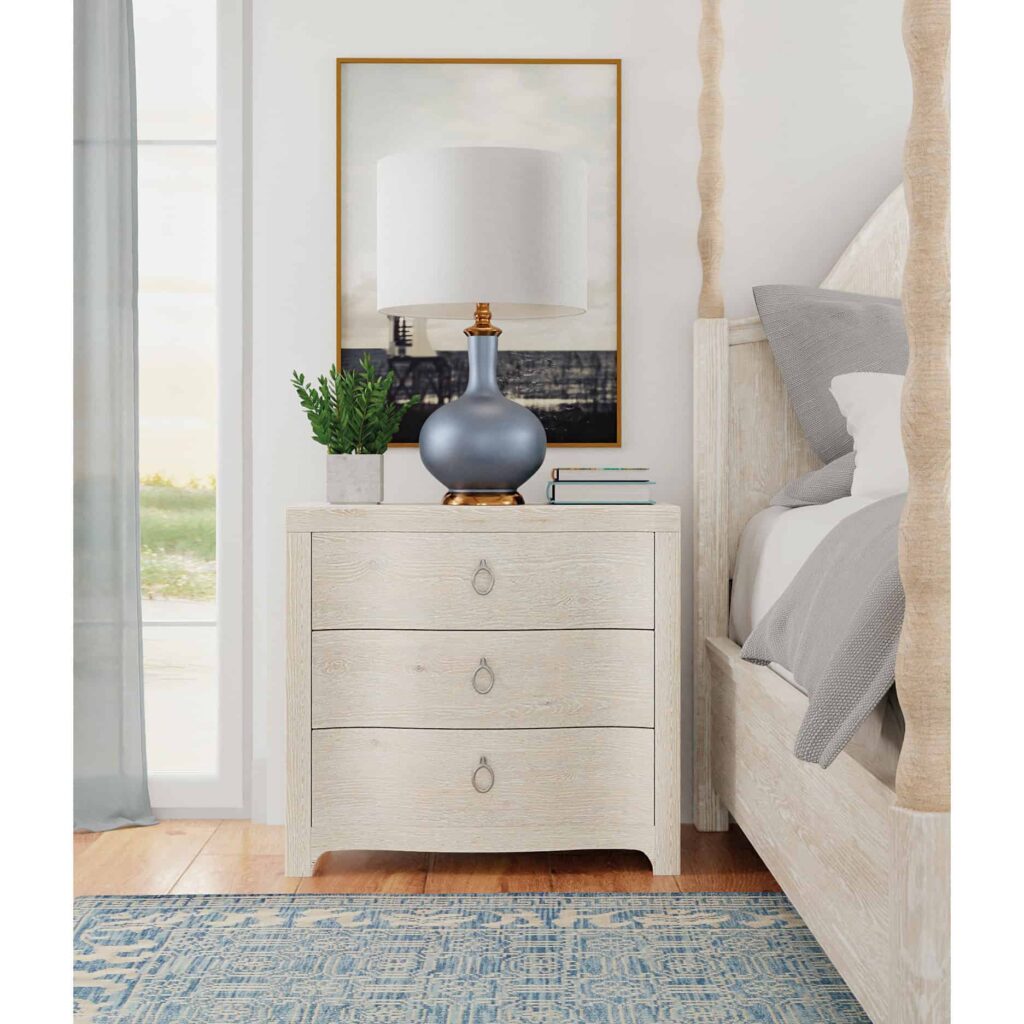 Serenity Antigua Three Drawer Nightstand - Image 4