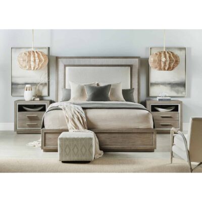 Serenity Rookery Cal King Upholstered Panel Bed 6350-90260-95 6350 90266 95 016 95 room