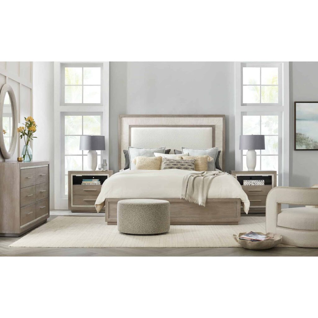 Serenity Rookery Cal King Upholstered Panel Bed - Image 4