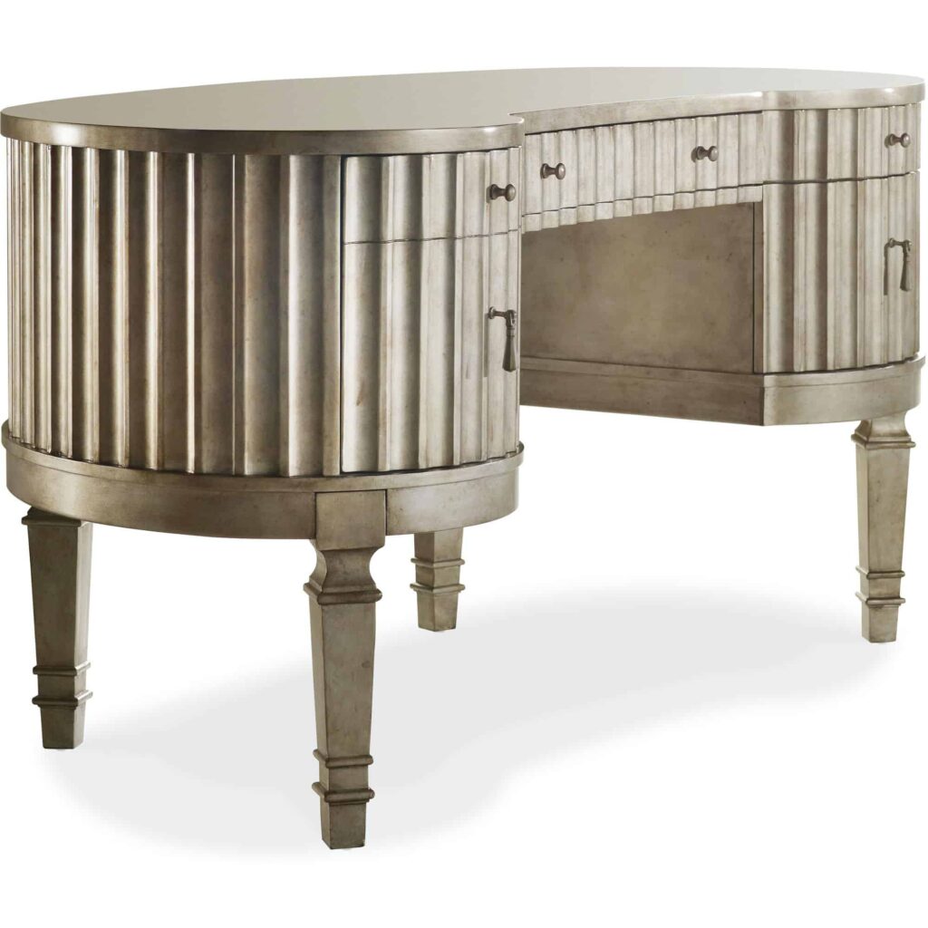 Melange Fluted Kidney Desk