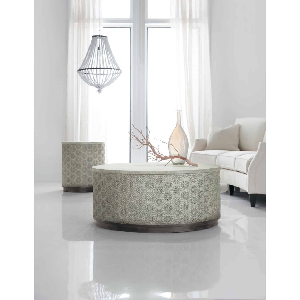 Melange Greystone Round Cocktail Table - Image 3