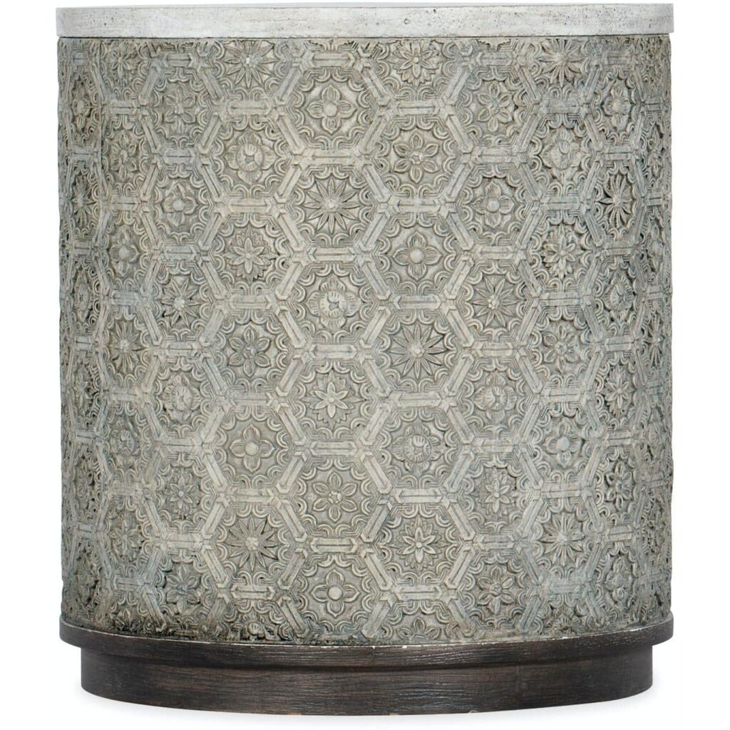 Melange Greystone Round End Table