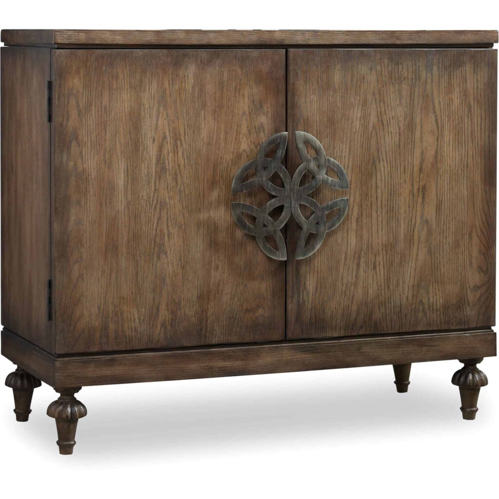 Melange Solid Wood 2 - Door Rectangle Accent Cabinet