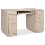 Marlowe Knee-Hole Desk 6420-10458-80 6420 10458 80 open silo