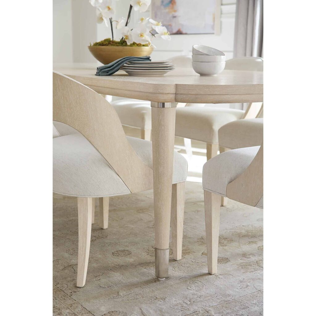 Nouveau Chic Rectangle Dining Table w/1-22in Leaf - Image 7