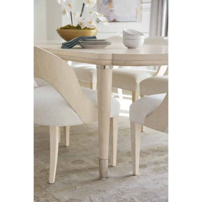 Nouveau Chic Rectangle Dining Table w/1-22in Leaf 6500-75200-80 6500 75200 80 detail2