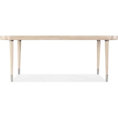 Nouveau Chic Rectangle Dining Table w/1-22in Leaf 6500-75200-80 6500 75200 80 straight silo