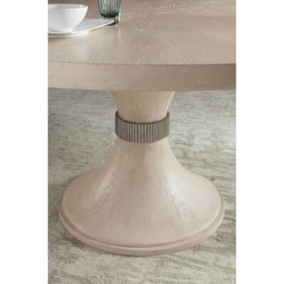 Nouveau Chic Round Pedestal Dining Table 6500-75203-80 6500 75203 80 detail2