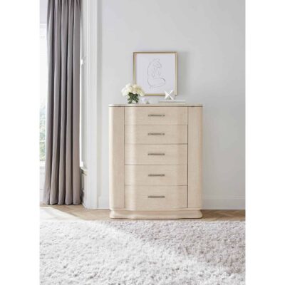 Nouveau Chic Five Drawer Chest 6500-90010-80 6500 90010 80 room