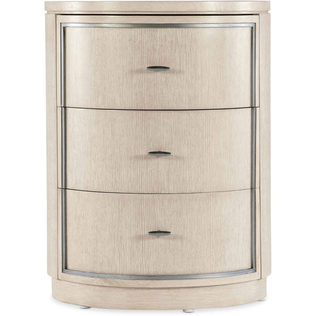 Nouveau Chic Round Nightstand - Image 2