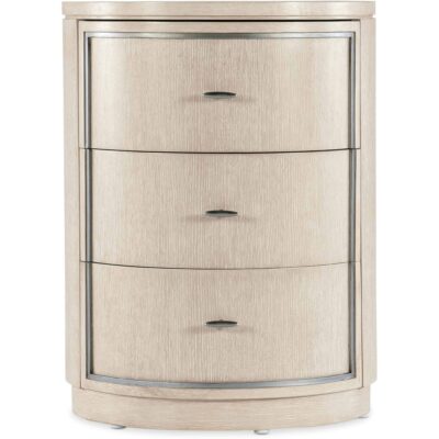 Nouveau Chic Round Nightstand 6500-90015-80 6500 90015 80 straight silo