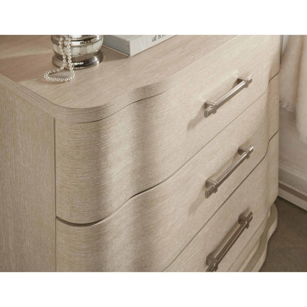 Nouveau Chic Three Drawer Nightstand - Image 2