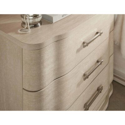 Nouveau Chic Three Drawer Nightstand 6500-90016-80 6500 90016 80 detail