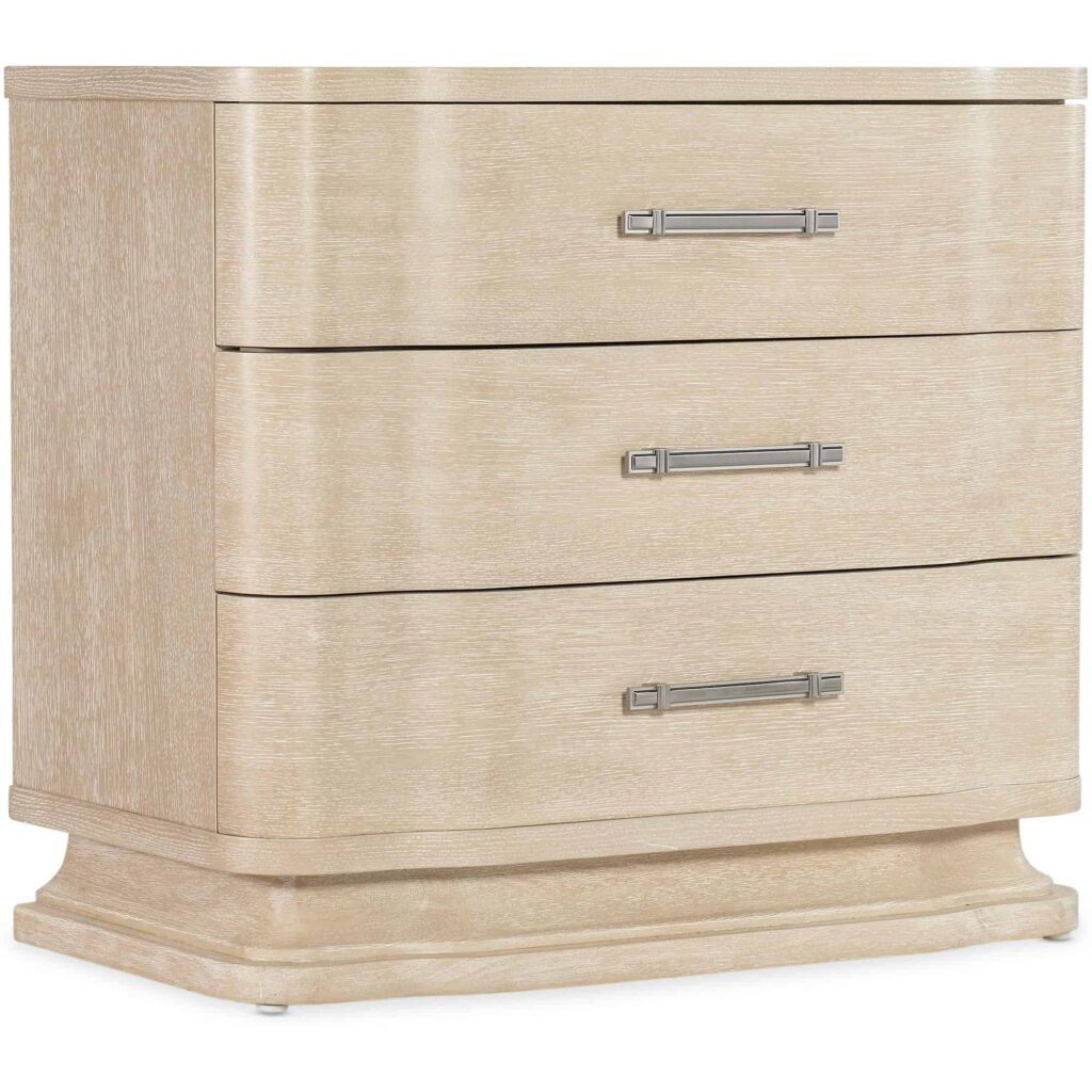 Nouveau Chic Three Drawer Nightstand