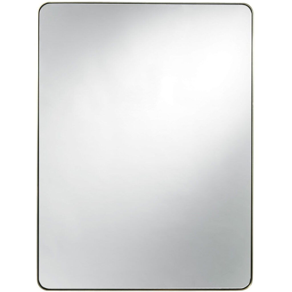 Modern Accent Mirror - Brushed Brass