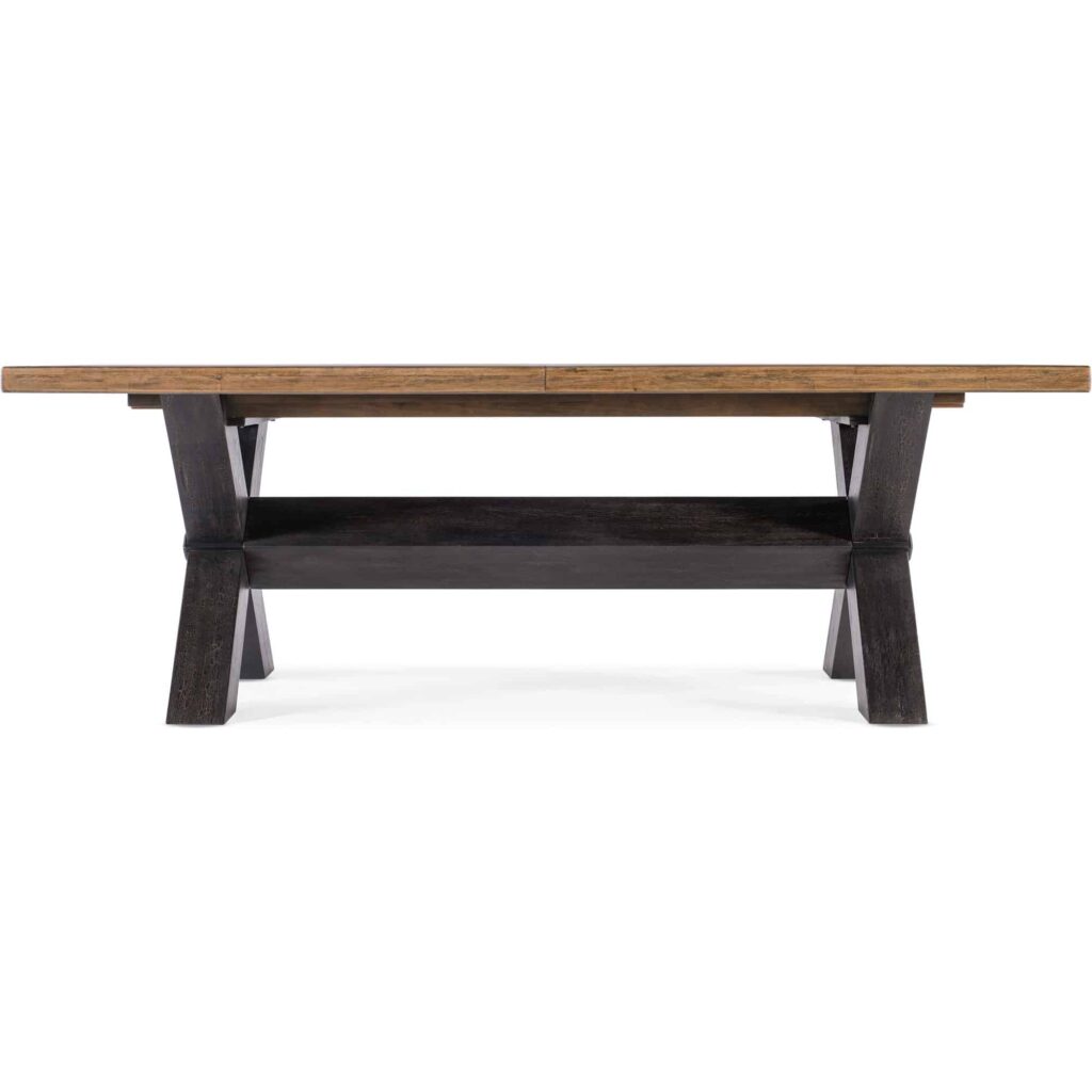 Big Sky Trestle Dining Table w/2-20in leaves - Image 3