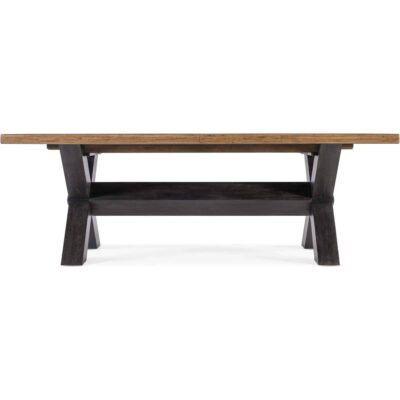 Big Sky Trestle Dining Table w/2-20in leaves 6700-75200-80 6700 75200 80 straight silo