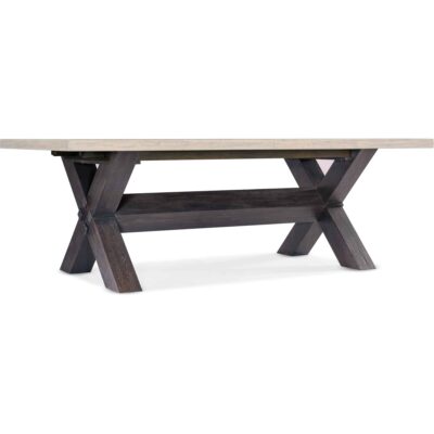 Big Sky Trestle Dining Table w/2-20in leaves 6700-75200-80 6700 75200b 98 silo