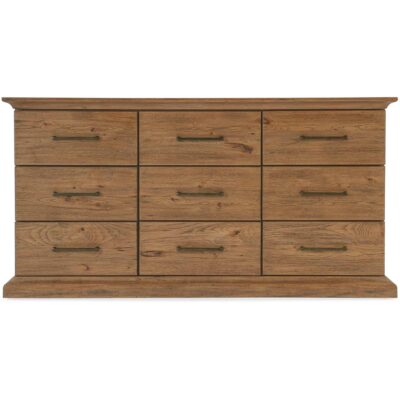 Big Sky Nine Drawer Dresser 6700-90202-80 6700 90202 80 straight silo