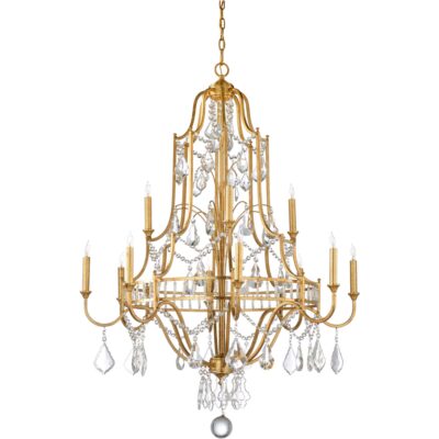 Buckhead Large Chandelier - Gold