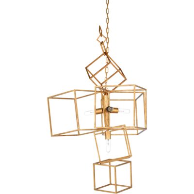 CUBIST CHANDELIER - GOLD
