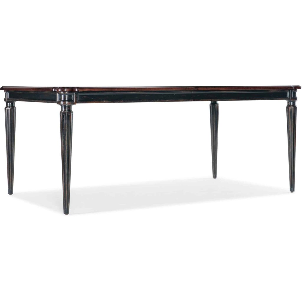 Charleston Rectangle Leg Dining Table w-2-22in leaves