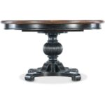 Charleston Round Pedestal Dining Table w/1-20in leaf 12 Charleston Round Pedestal Dining Table w/1-20in leaf 6750-75203-00 6750 75203 00 straight silo