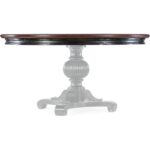Charleston Round Pedestal Dining Table w/1-20in leaf 21 Charleston Round Pedestal Dining Table w/1-20in leaf 6750-75203-00 6750 75203t 85 silo