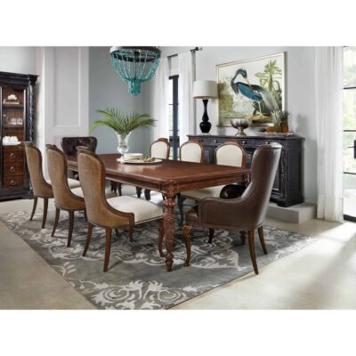 Charleston Leg Table w/1-24 in leaf 6750-75207-85 6750 75207 610 85 500 89 room