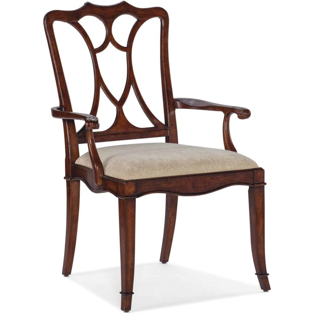 Charleston Upholstered Seat Arm Chair