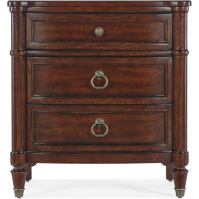 Charleston Three-Drawer Nightstand 6750-90015-85 6750 90015 85 straight silo