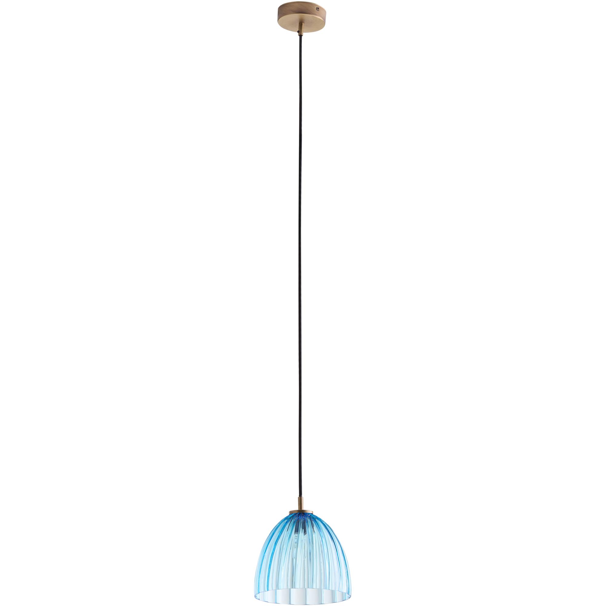 Caterina Single Pendant - Aqua 2 Caterina Single Pendant - Aqua - Image 2