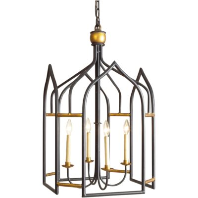 Seville Lantern - Black/Gold
