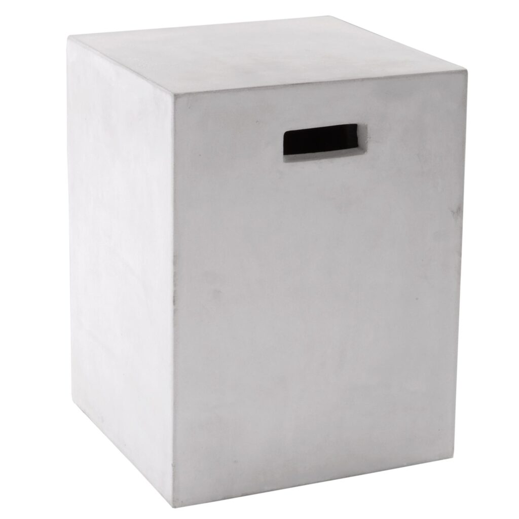 Castor End Table - White