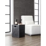 Castor End Table - White 4 Castor End Table - White 68016 68016 CASTOR END TABLE BLACK 5