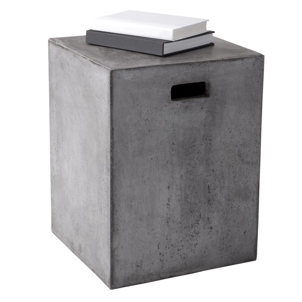 Castor End Table - Grey