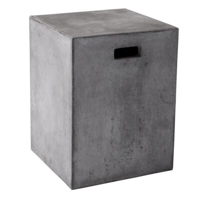 Castor End Table - Grey 68018 68018 CASTOR CUBE END TABLE GREY 1