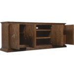 Driftwood Entertainment Credenza 7 Driftwood Entertainment Credenza 6820-55490-85 6820 55490 85 open silo