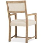 Driftwood Upholstered Arm Chair 4 Driftwood Upholstered Arm Chair 6820-75400-80 6820 75400 80 back silo