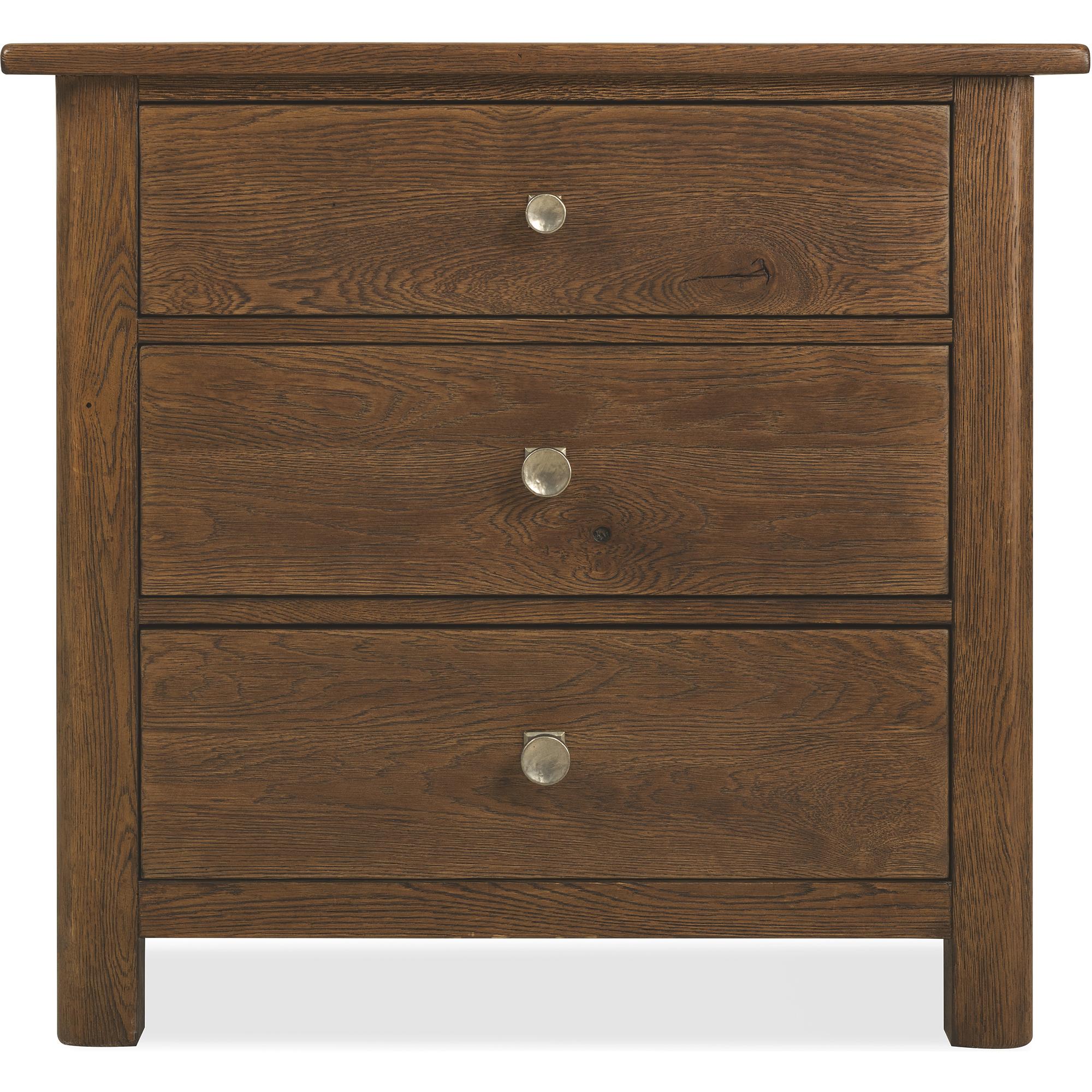 Driftwood Three-Drawer Nightstand 2 Driftwood Three-Drawer Nightstand - Image 2