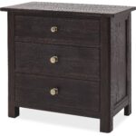 Driftwood Three-Drawer Nightstand 5 Driftwood Three-Drawer Nightstand 6820-90116-99 6820 90116 99 silo1
