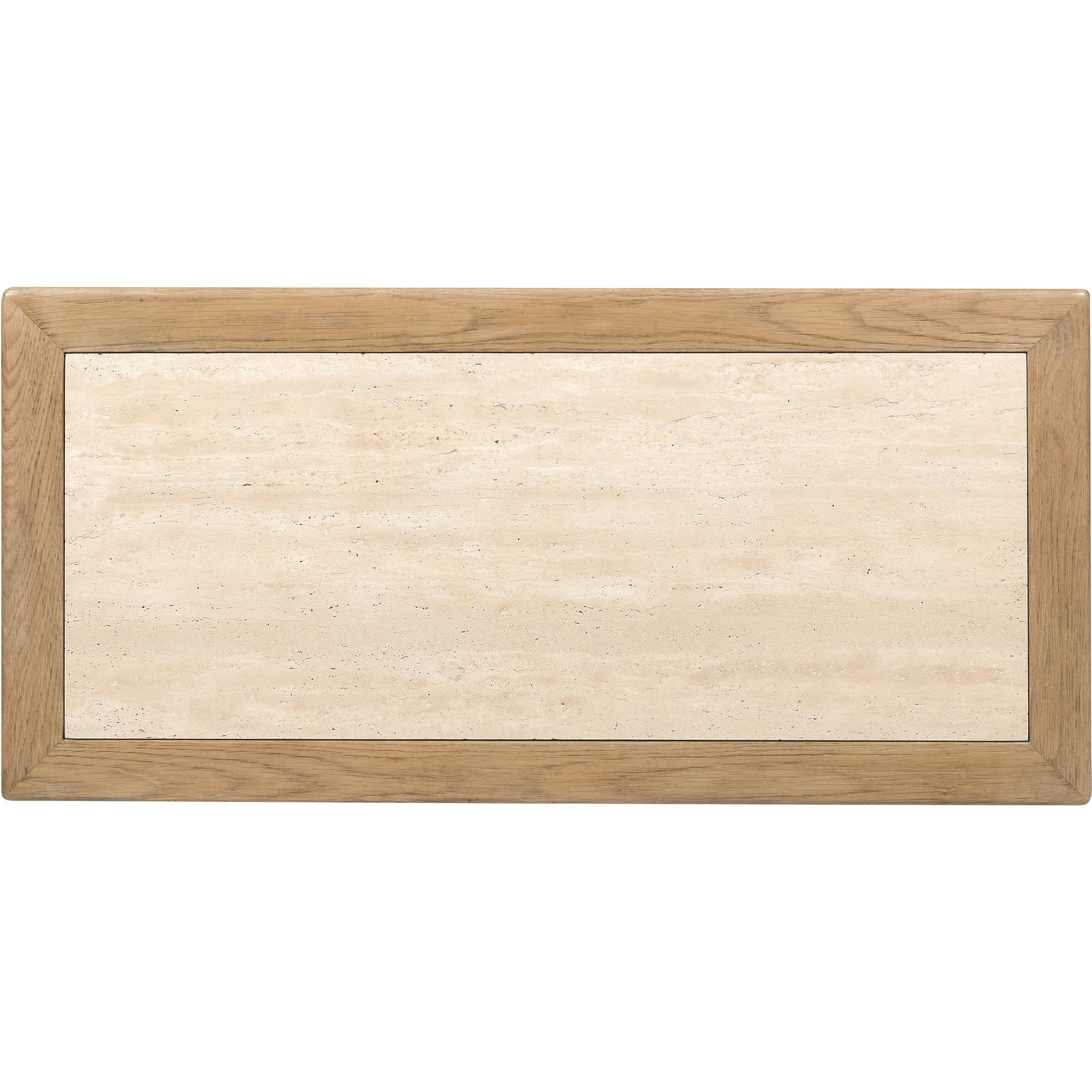 Driftwood One-Drawer Nightstand with Stone 3 Driftwood One-Drawer Nightstand with Stone - Image 3