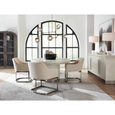 Modern Mood Round Dining Table w/1-18in leaf 6850-75201-80 6850 75201 900 80 300 95 room